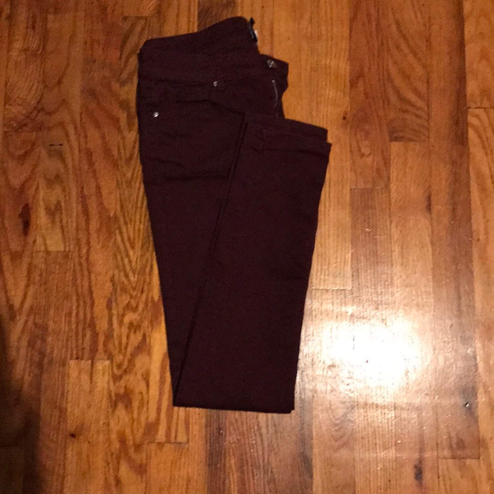 Burgundy H&M jeans